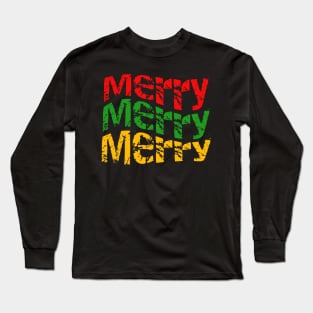 Merry Design for Christmas Long Sleeve T-Shirt